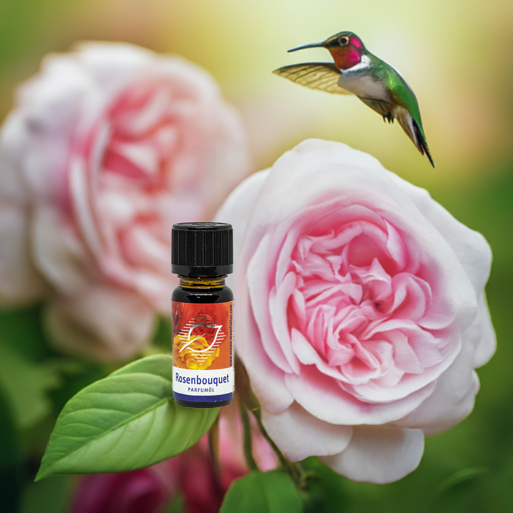 Rosenbouquet Parfümöl – Eleganter Rosenduft für eine blühende Atmosphäre, 10 ml Aroma Manufaktur® ätherisches Öl