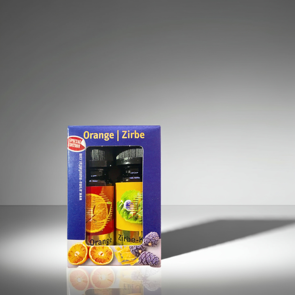 Zitrus & Wald – Natur Orange & Zirbe – Duftöl-Set – 2×10 ml Aroma Manufaktur® ätherisches Öl