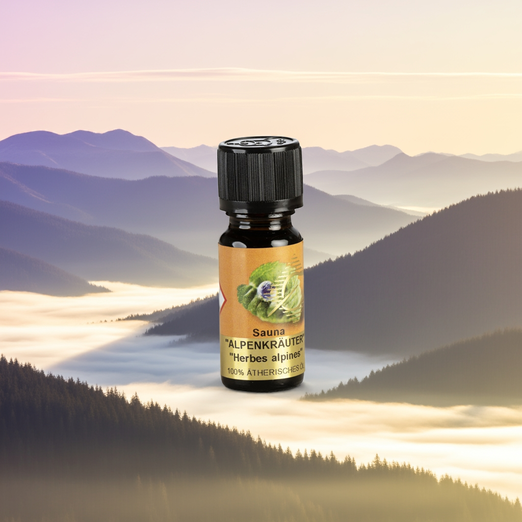Klar & bergfrisch – Sauna Alpenkräuter – ätherische Ölmischung Aroma Manufaktur® ätherisches Öl