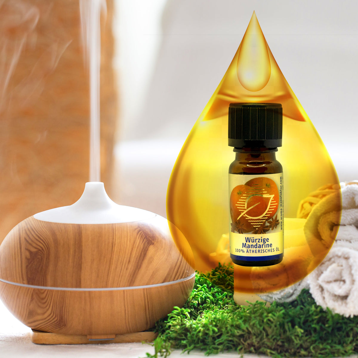 Fruchtig‑würzig – Mandarine – ätherische Ölmischung Aroma Manufaktur® ätherisches Öl