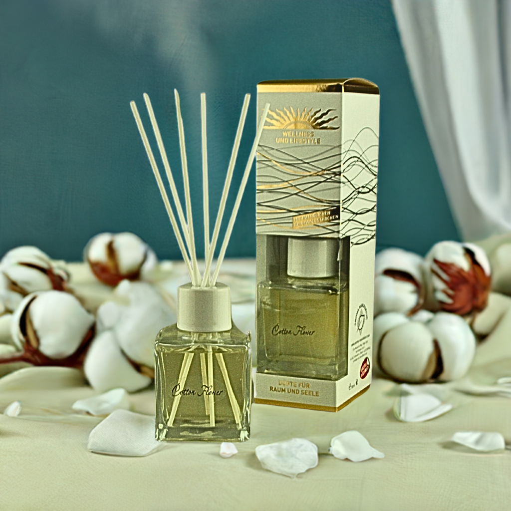 Klar & frisch – De Lux Cotton Flower – Diffusor Aroma Manufaktur® Raumdüfte