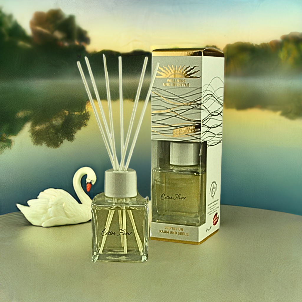 Klar & frisch – De Lux Cotton Flower – Diffusor Aroma Manufaktur® Raumdüfte