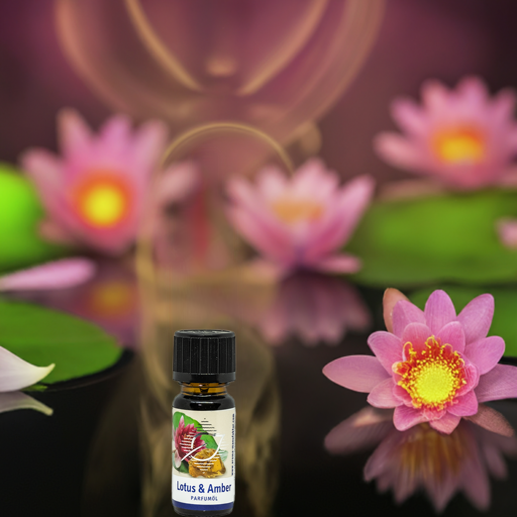 Lotus-Amber Parfum-Öl – 100 % reines Duftöl für Entspannung, 10 ml Aroma Manufaktur® ätherisches Öl