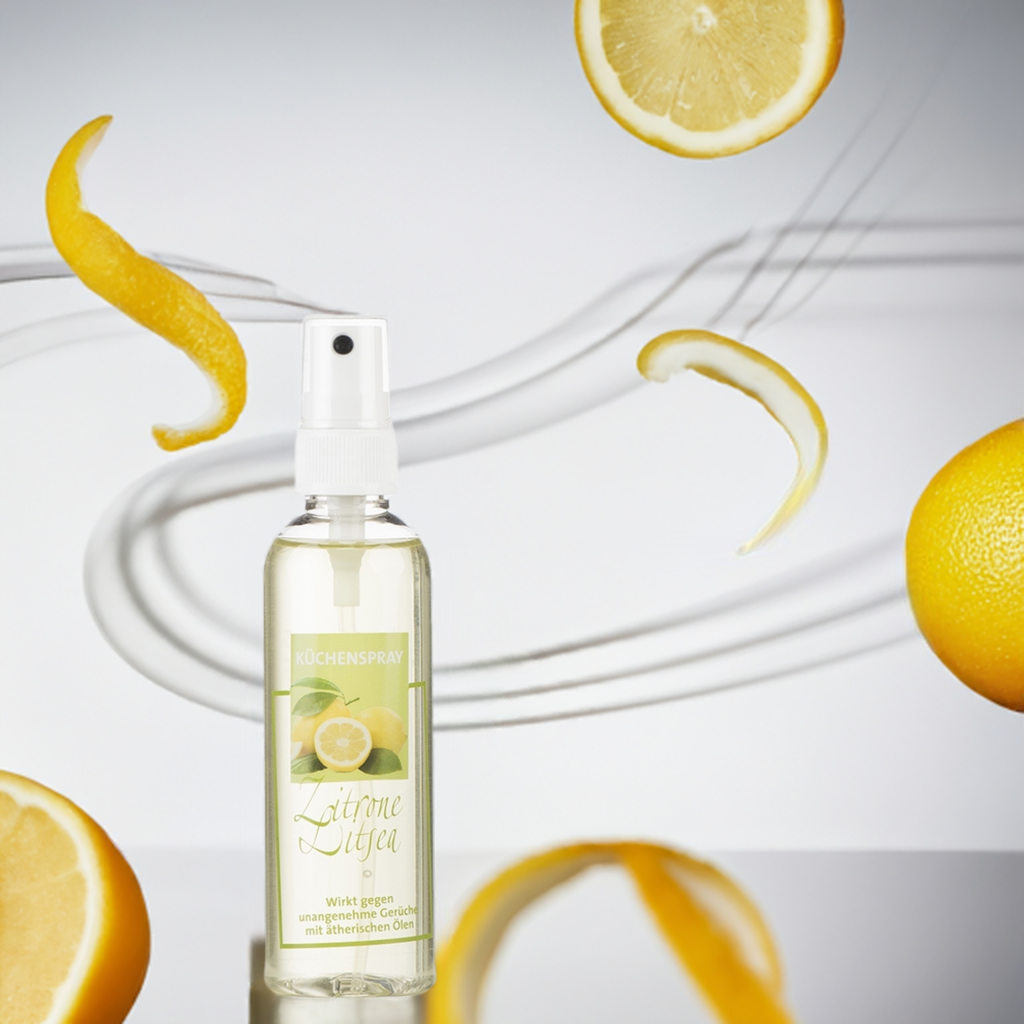 Natürliches Küchen-Duftspray mit Zitrone & Litsea – Frische pur! Aroma Manufaktur® Küche Duftspray