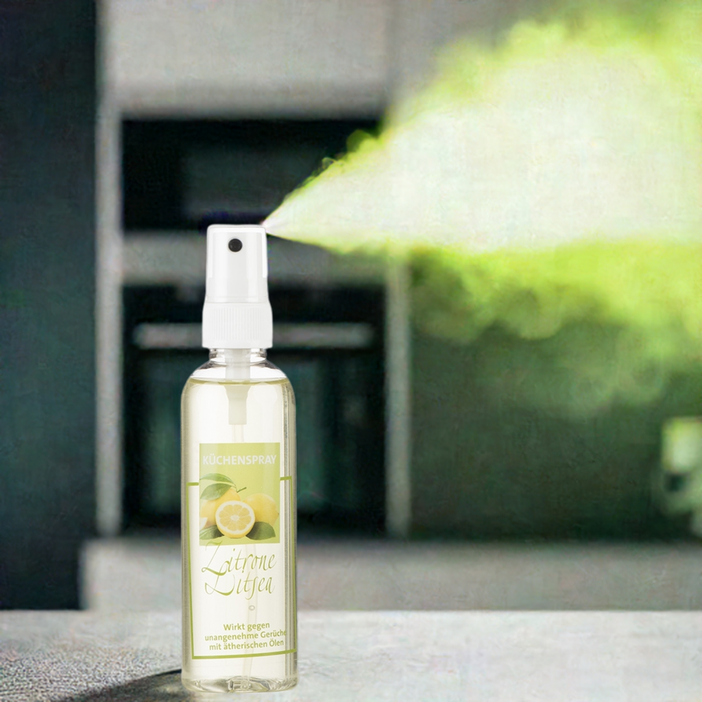 Natürliches Küchen-Duftspray mit Zitrone & Litsea – Frische pur! Aroma Manufaktur® Küche Duftspray