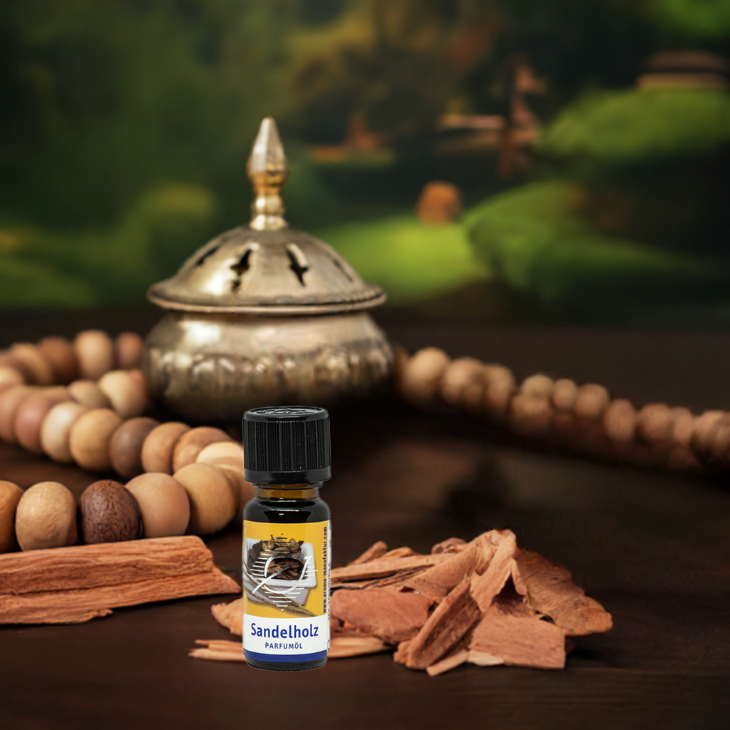 Sandelholz Duftöl – Sinnlicher, orientalischer Raumduft für Wellness, 10 ml Aroma Manufaktur® ätherisches Öl