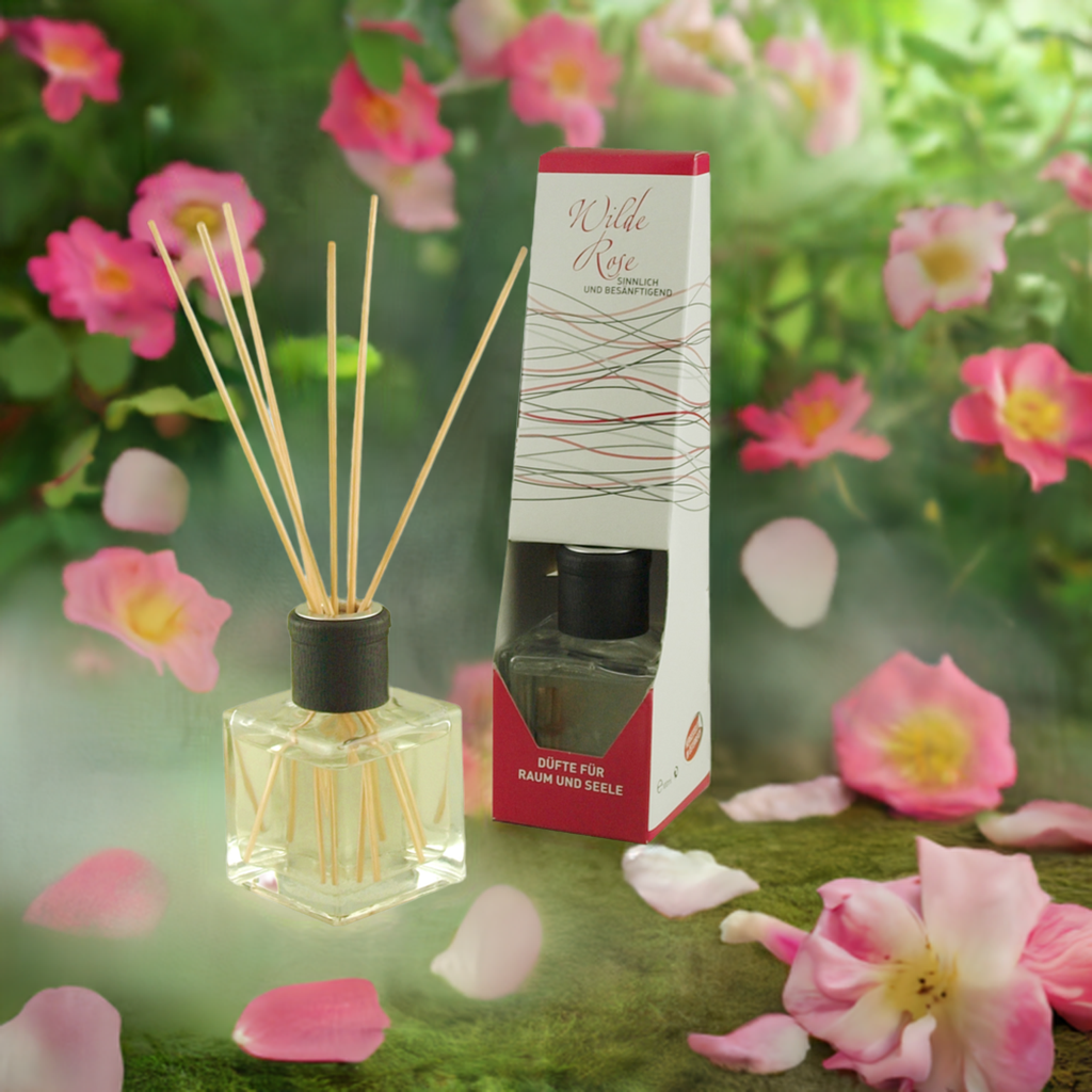 Sinnlich & besänftigend –  Classic Wilde Rose – Diffusor Aroma Manufaktur® Raumdüfte