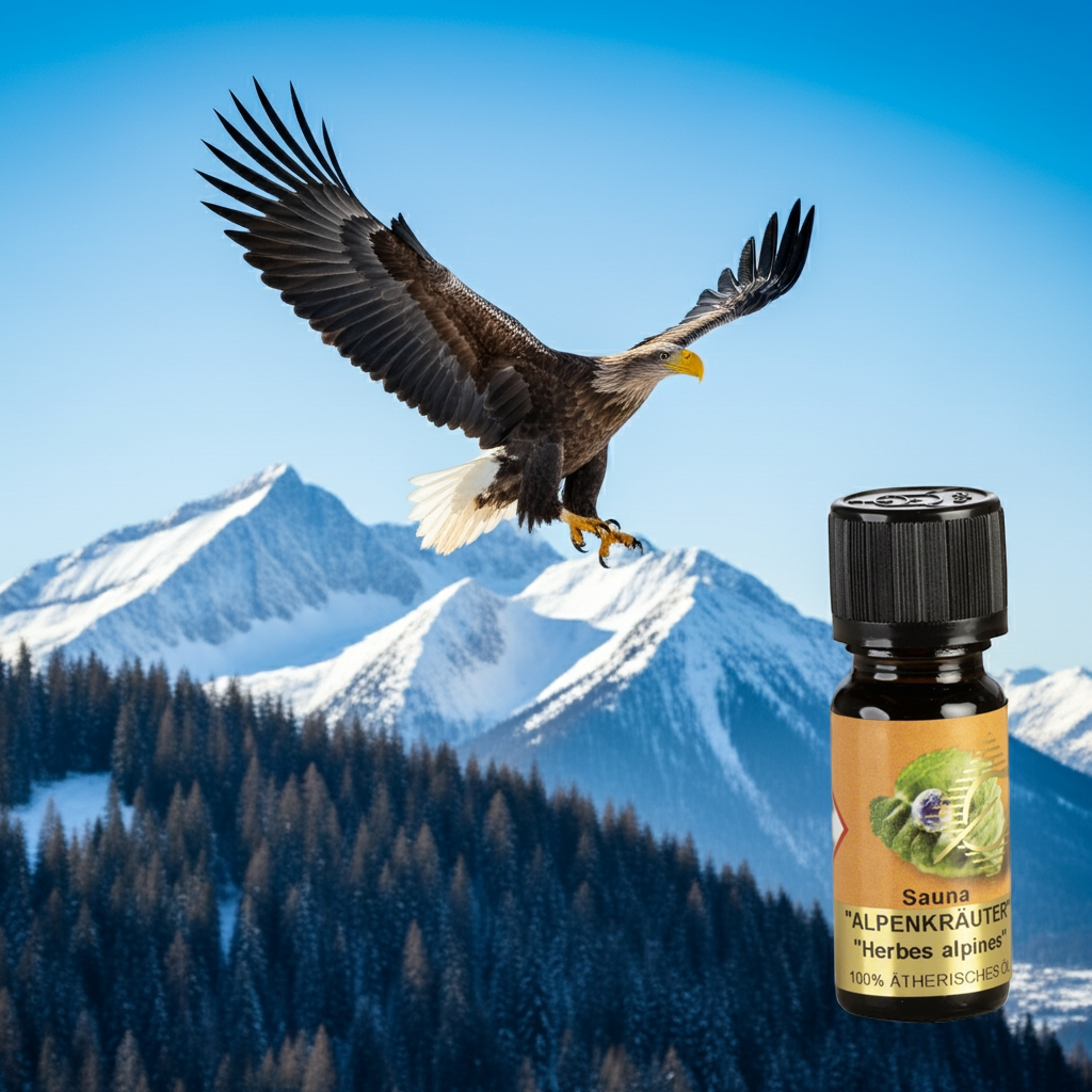 Klar & bergfrisch – Sauna Alpenkräuter – ätherische Ölmischung Aroma Manufaktur® ätherisches Öl