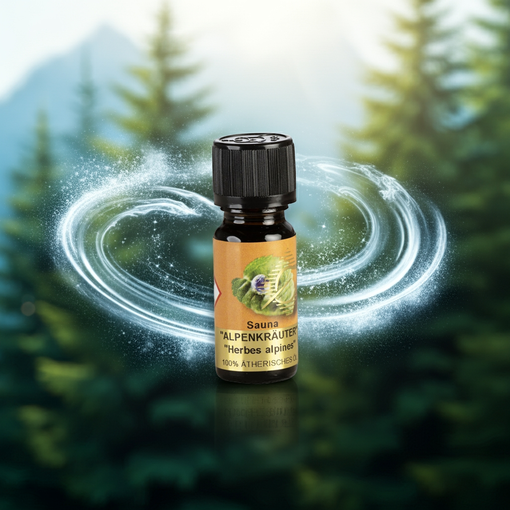 Klar & bergfrisch – Sauna Alpenkräuter – ätherische Ölmischung Aroma Manufaktur® ätherisches Öl