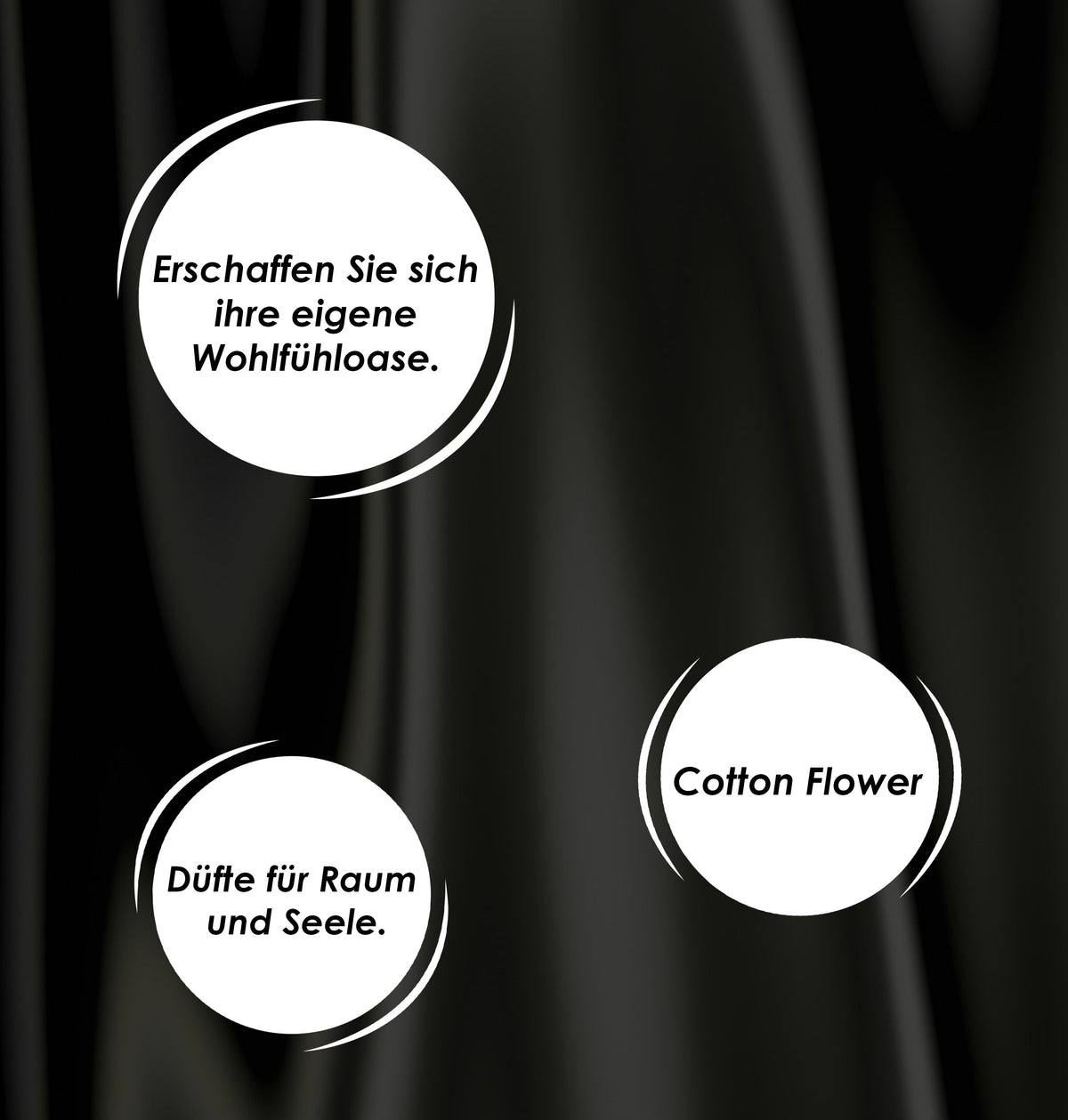 Elegant & weich – De Lux Black Silk – Diffusor Aroma Manufaktur® Raumdüfte